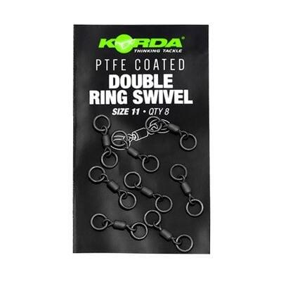 Korda PTFE Coated Double Ring Swivel Size 11 3/3