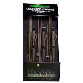 Montage Korda Leadcore Leaders - Hybrid Lead Clip QC Swivel