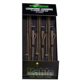 Montaggio Korda Leadcore Leaders - Hybrid Lead Clip QC Swivel 3/4