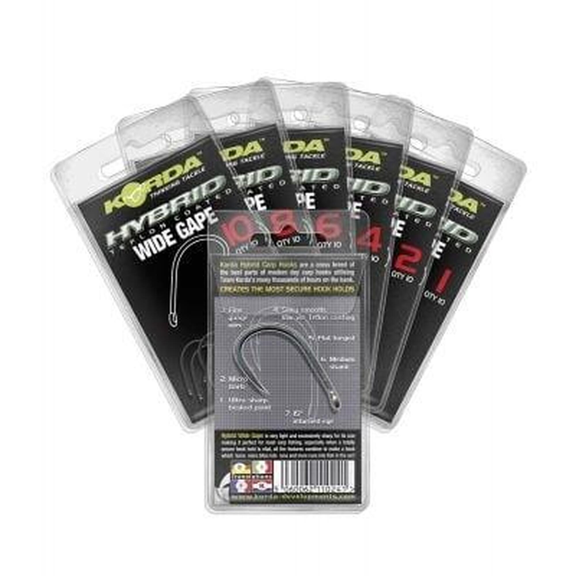 CARLIGE KORDA WIDE GAPE NR.6, 10 BUC / PLIC
