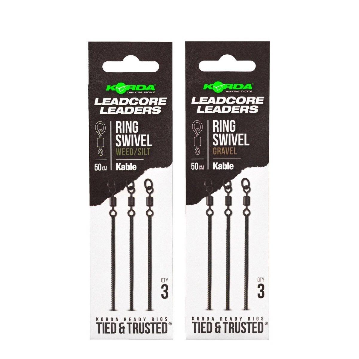 KORDA Korda Kable Leadcore Leader Ring Swivel 50cm