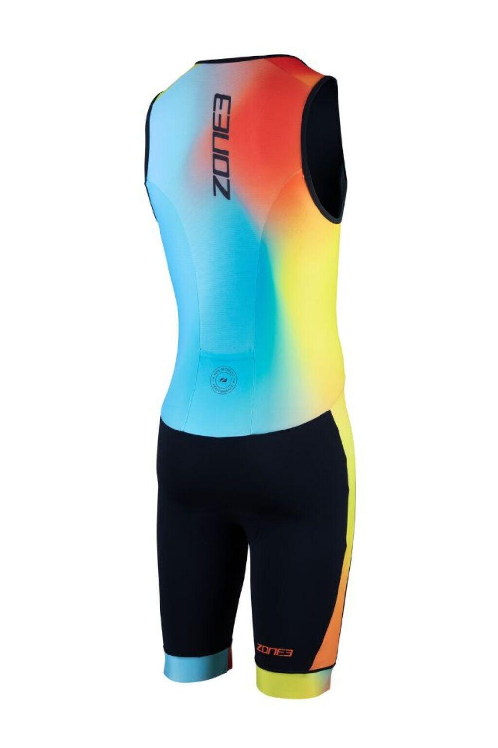 Tritraje Activate+ sin mangas azul amarillo naranja hombre Zone3 2/3
