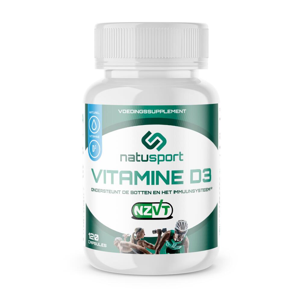 NATUSPORT Natusport NZVT Supplement Vitamine D3 - 120 capsules
