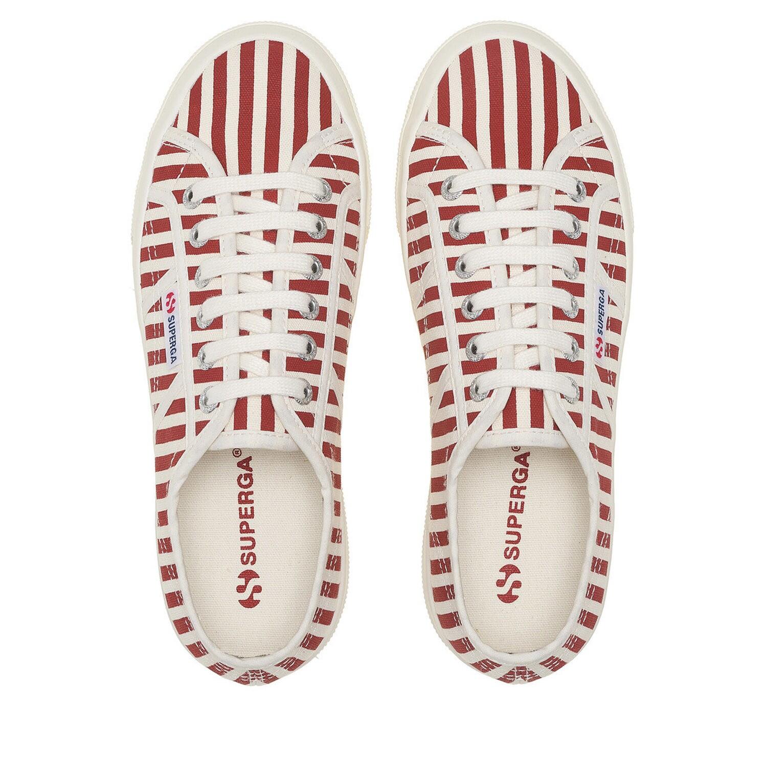 Baskets Femme (Blanc Cassé / Rouge) 4/5