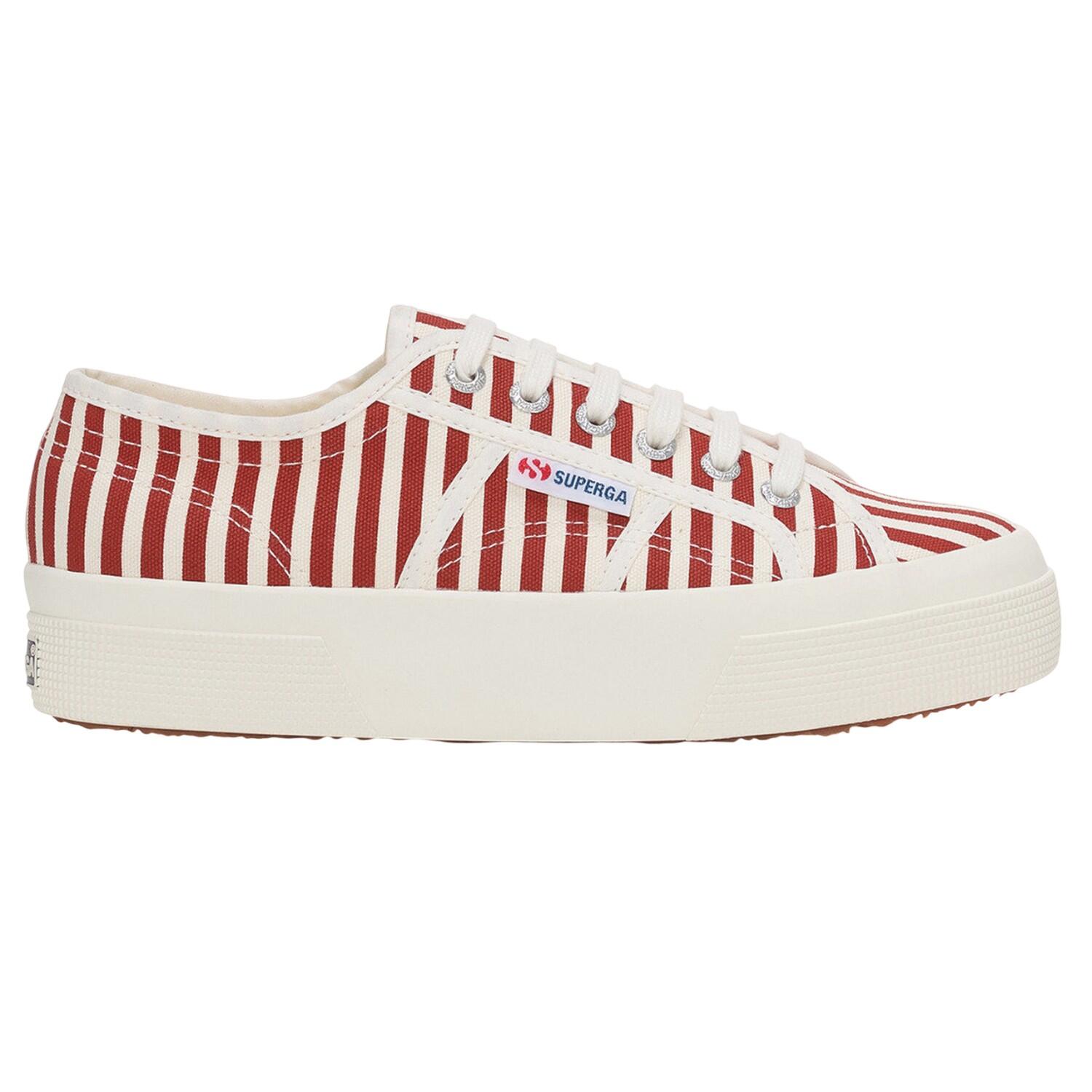 Baskets Femme (Blanc Cassé / Rouge) 3/5