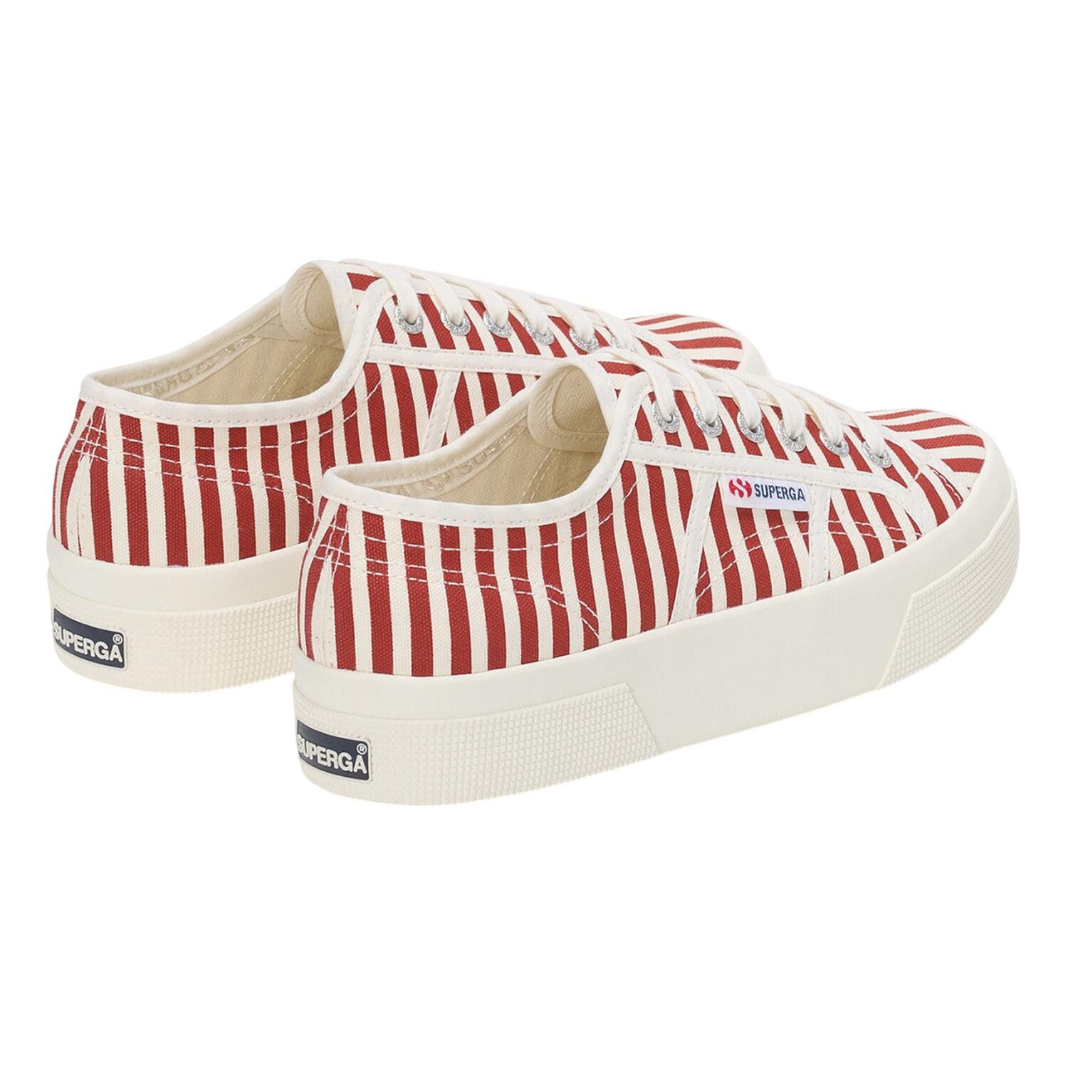 Baskets Femme (Blanc Cassé / Rouge) 2/5