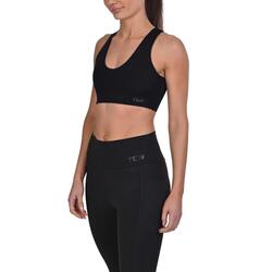 Brassière de sport sans armatures avec coussinets amovibles pour femme