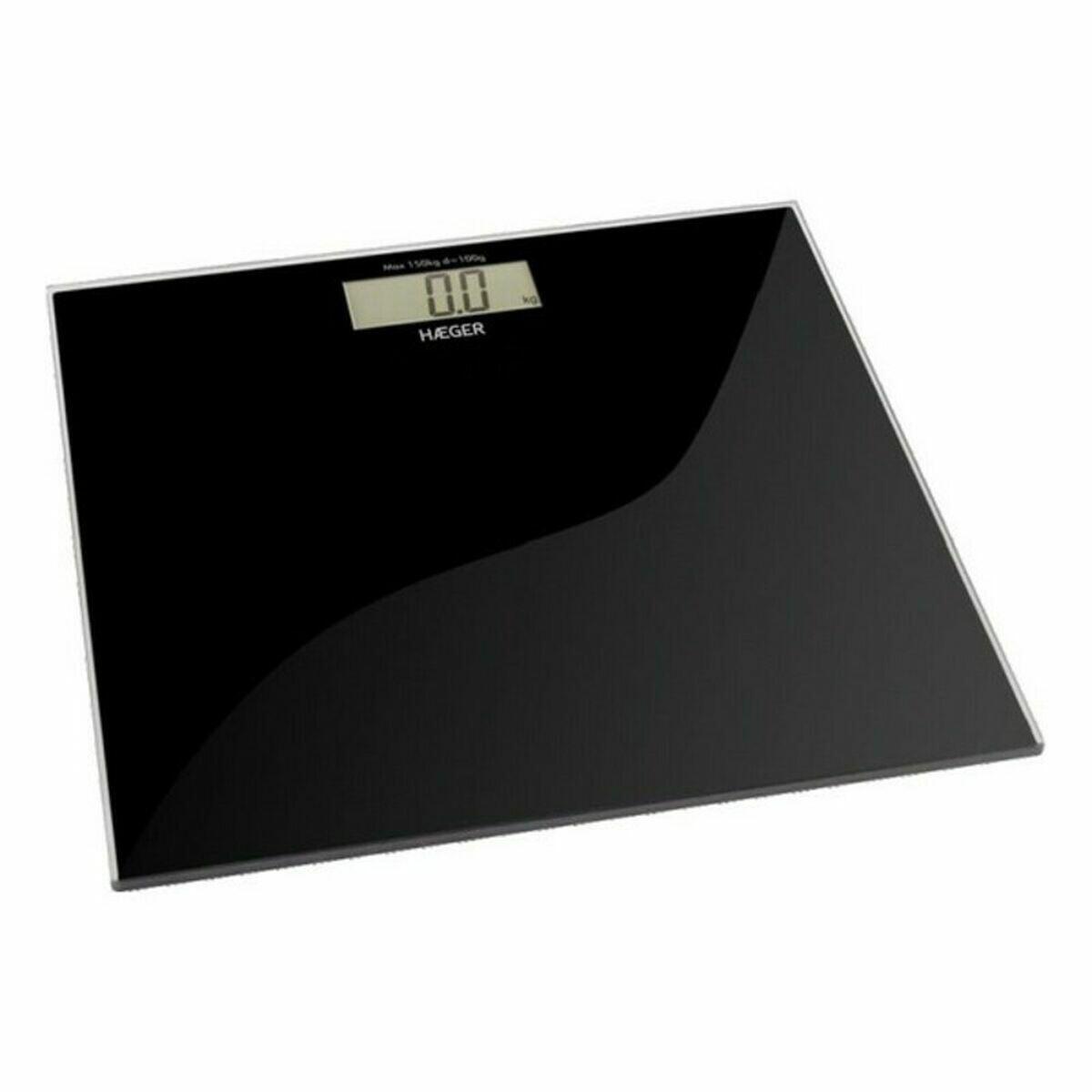 SENZA MARCA Bilancia Digitale da Bagno Haeger BS-DIG.010A Nero