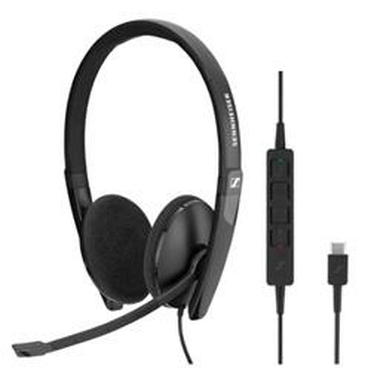 Auriculares com microfone sennheiser 1000919 preto