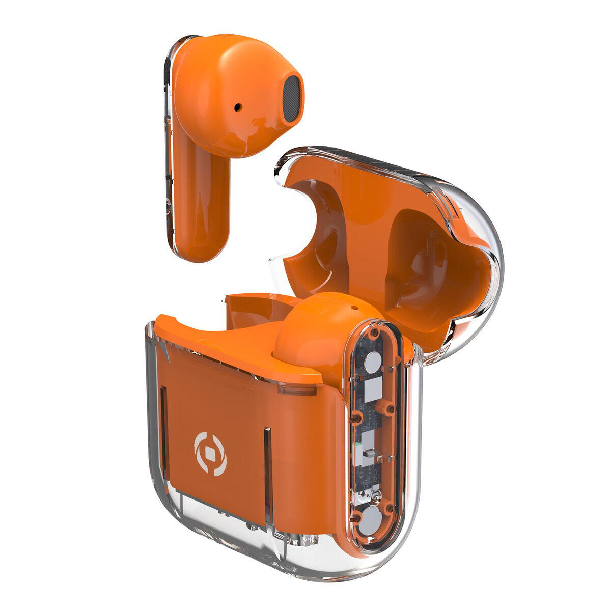 Auriculares sem fios celly sheeror laranja