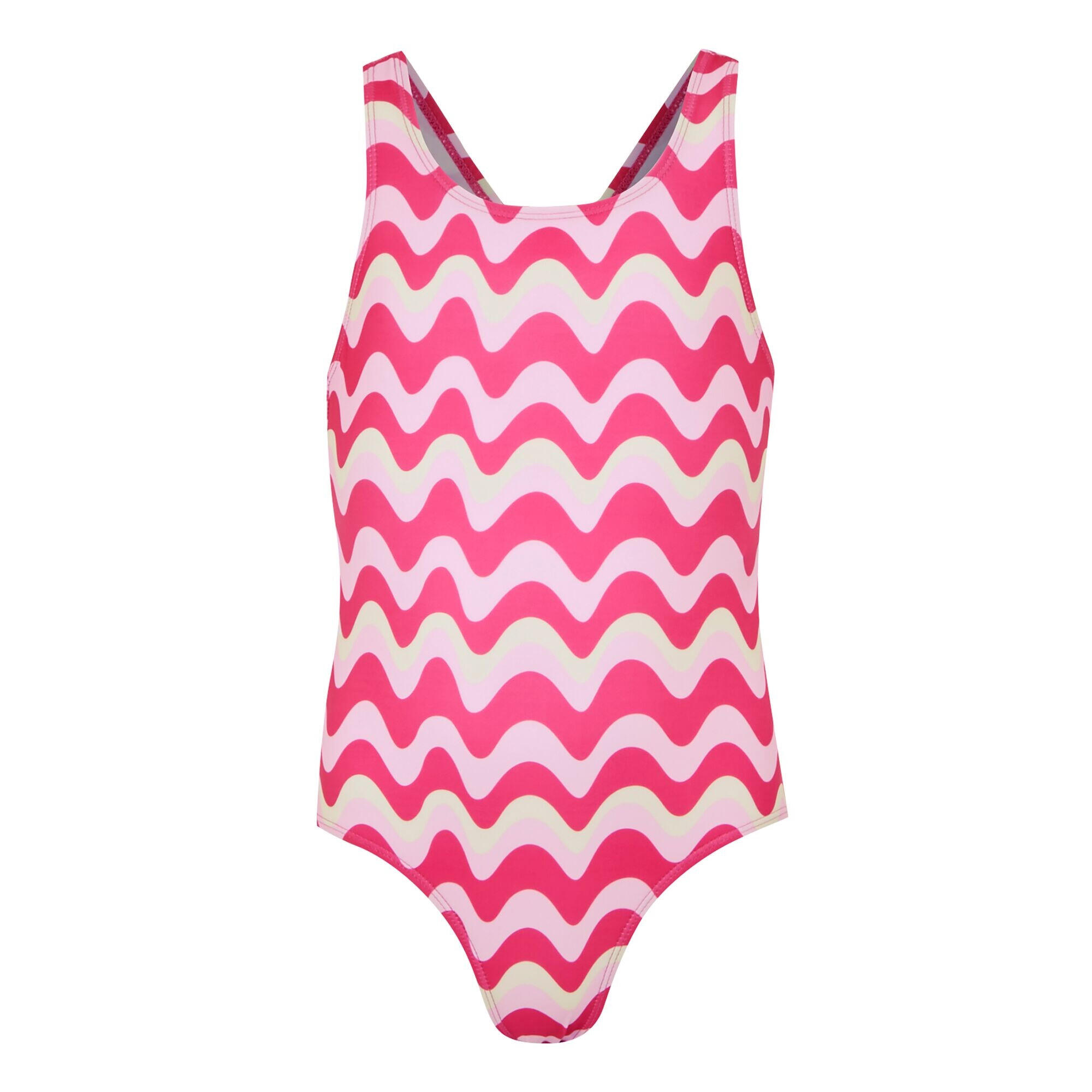 REGATTA Costume Da Bagno Intero Linee Ondulate Ragazze Regatta Katrisse Pop