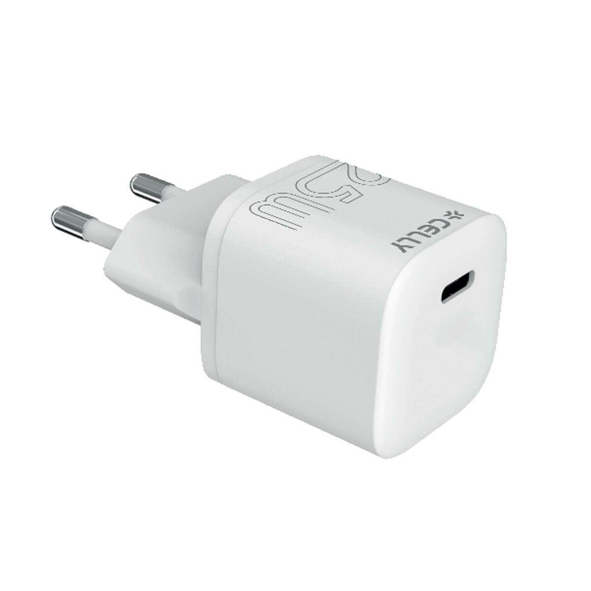 Chargeur mural Celly UCTC1USBC25WWH Prise EU 2/2