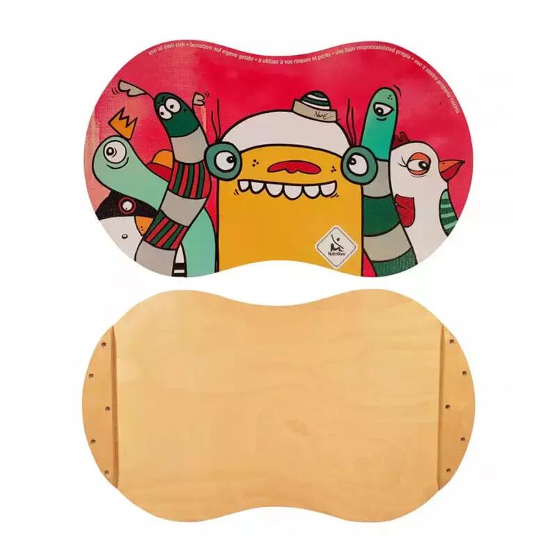 RollerBone Nane 1.0 Balance Board with Multicolour Watercolour Design 2/4