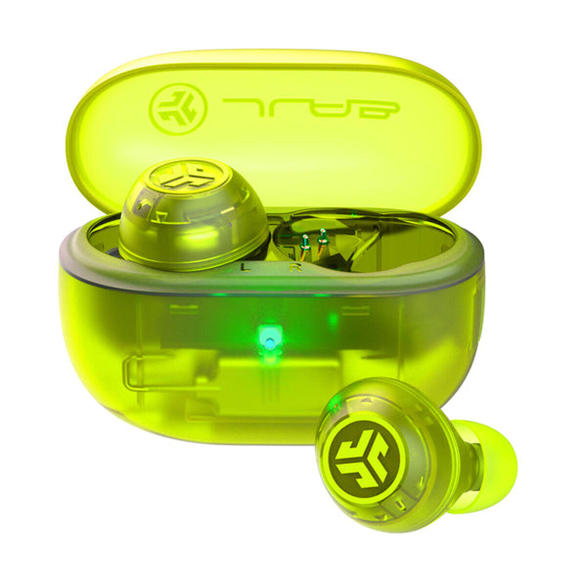 Auriculares sem fios com estojo de carregamento jlab ieuebgoancrtragrn124 verde