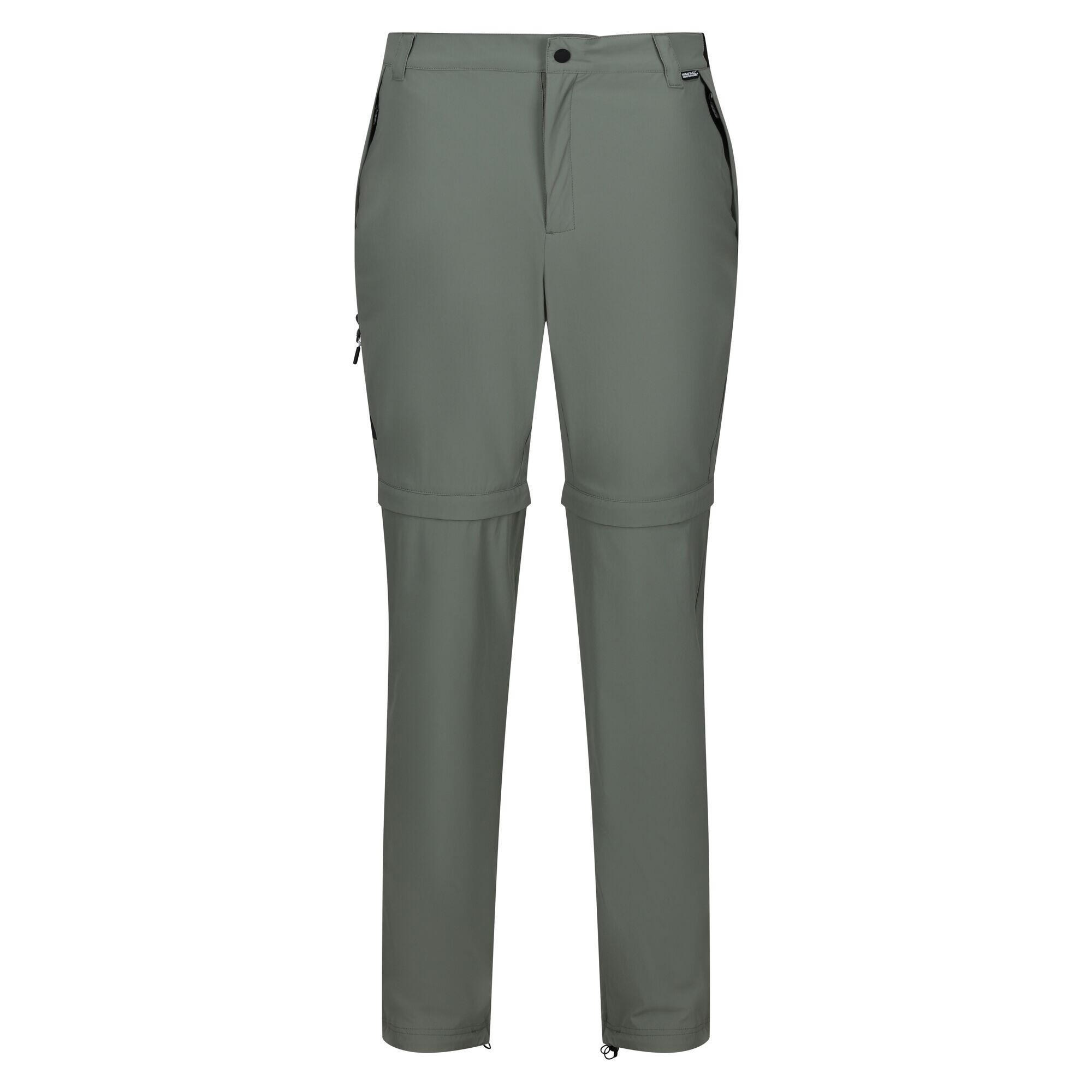REGATTA Mens Travel Light ZipOff Trousers (Agave Green)