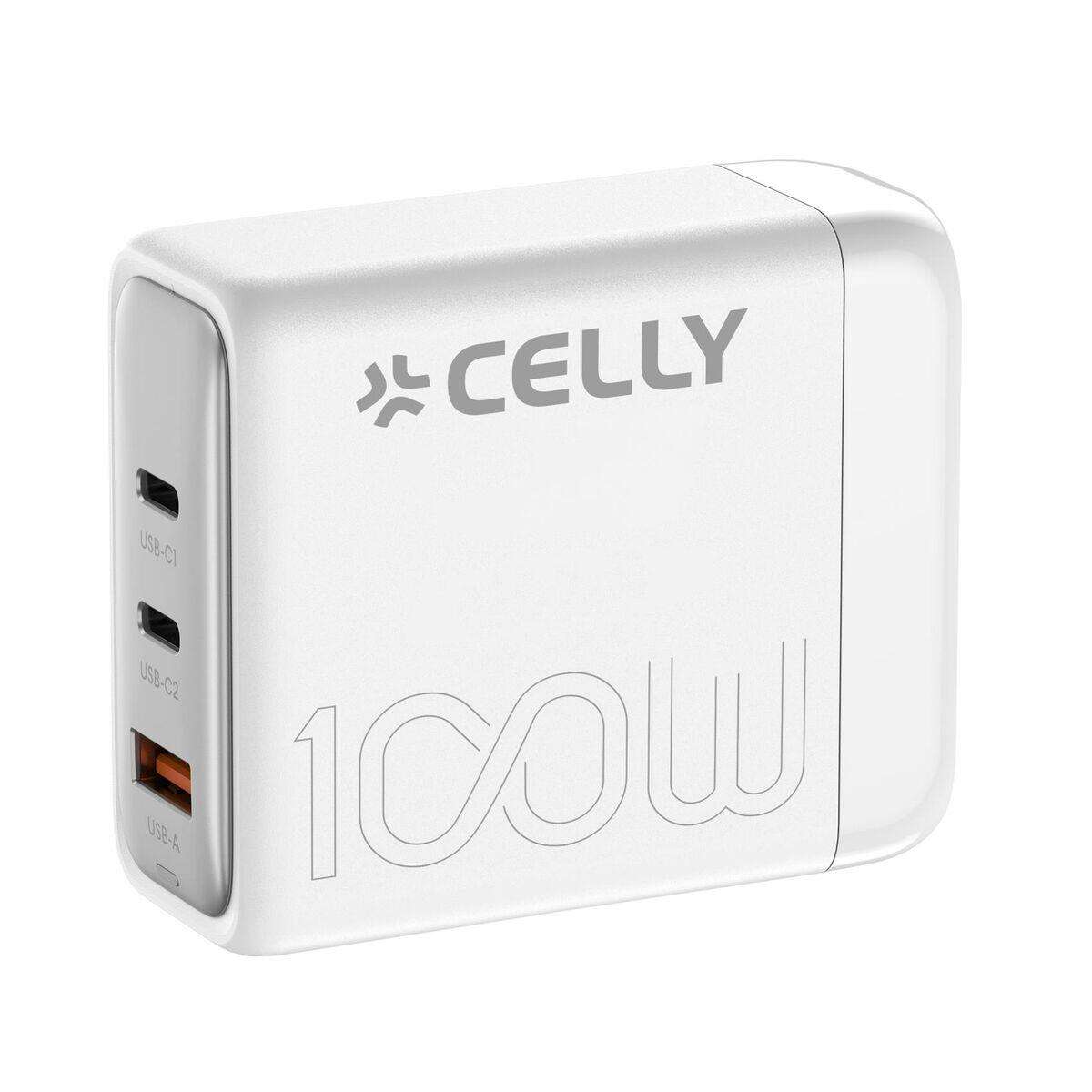 Caricabatterie da Parete Celly PS3GAN100WWH Spina EU 2/2