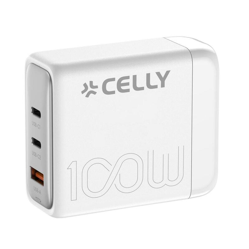 Încărcător de Perete Celly PS3GAN100WWH Priză EU