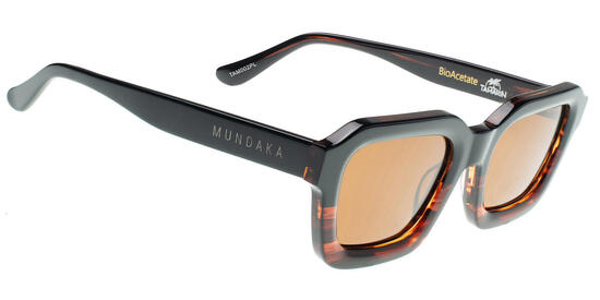 **Lunettes de soleil TAMARIN noir et marron, Polarisés GRIS - cat.3 - MUNDAKA**