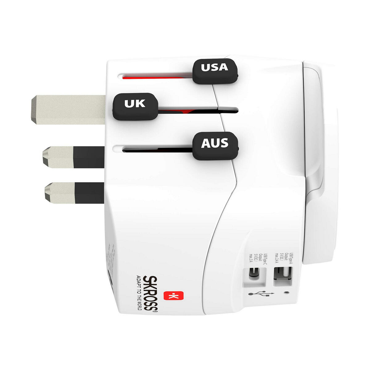 Adaptador de Enchufe Universal de Viaje Skross 1302472 Blanco 4/5