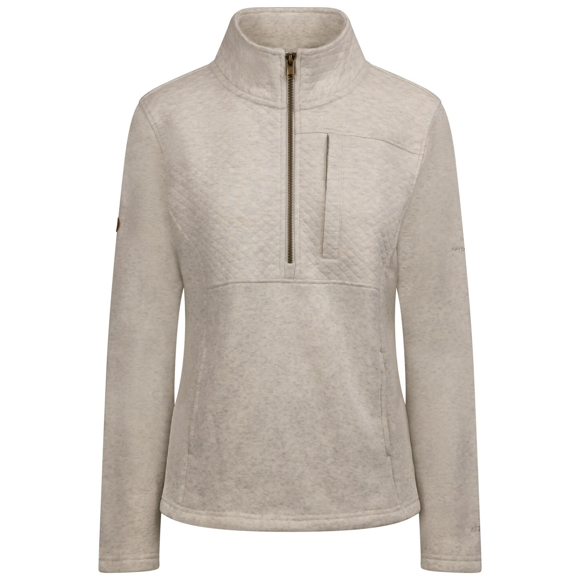 TRESPASS Womens/Ladies Hoxie Marl Fleece Top (Cream Marl)