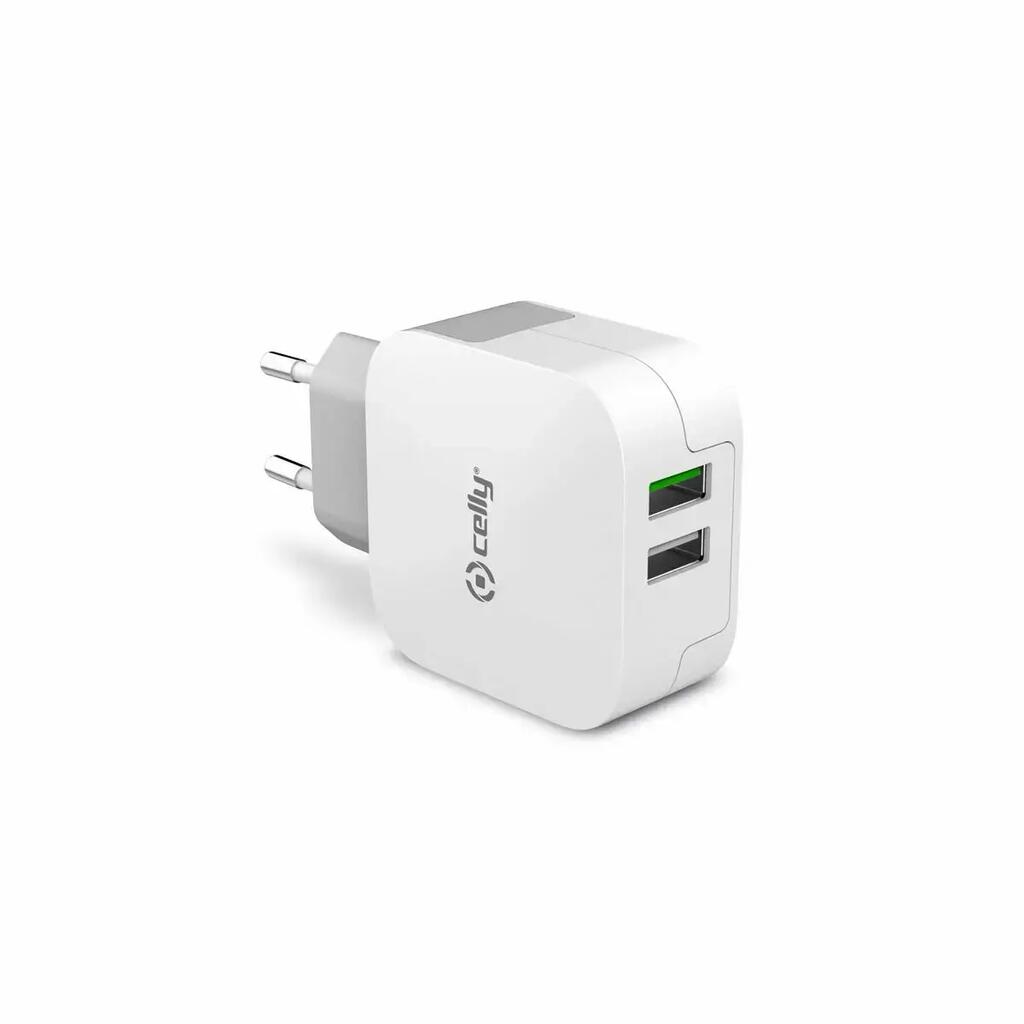Battery charger Celly TC2USBTURBO Plug EU