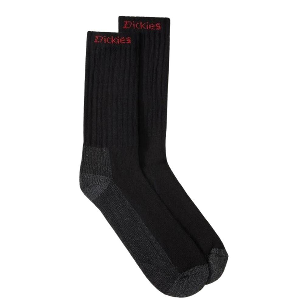 Mens Industrial Socks (Pack of 2) (Black) 1/2
