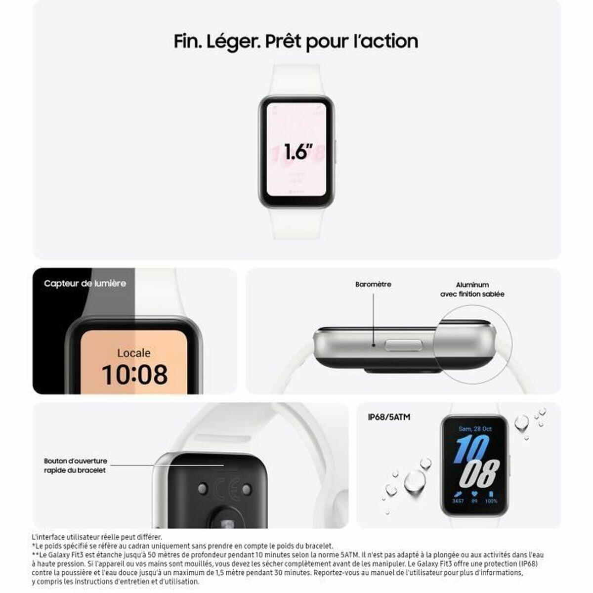 Bracelet d'activités Samsung Galaxy Fit3 Gris 2/5