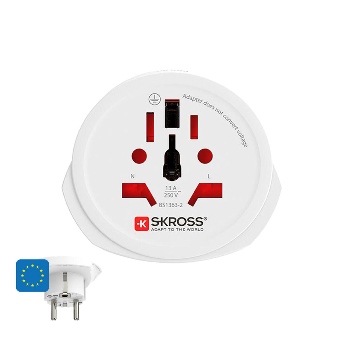 Adaptateur de courant Skross 1500211-E Européen 1/5
