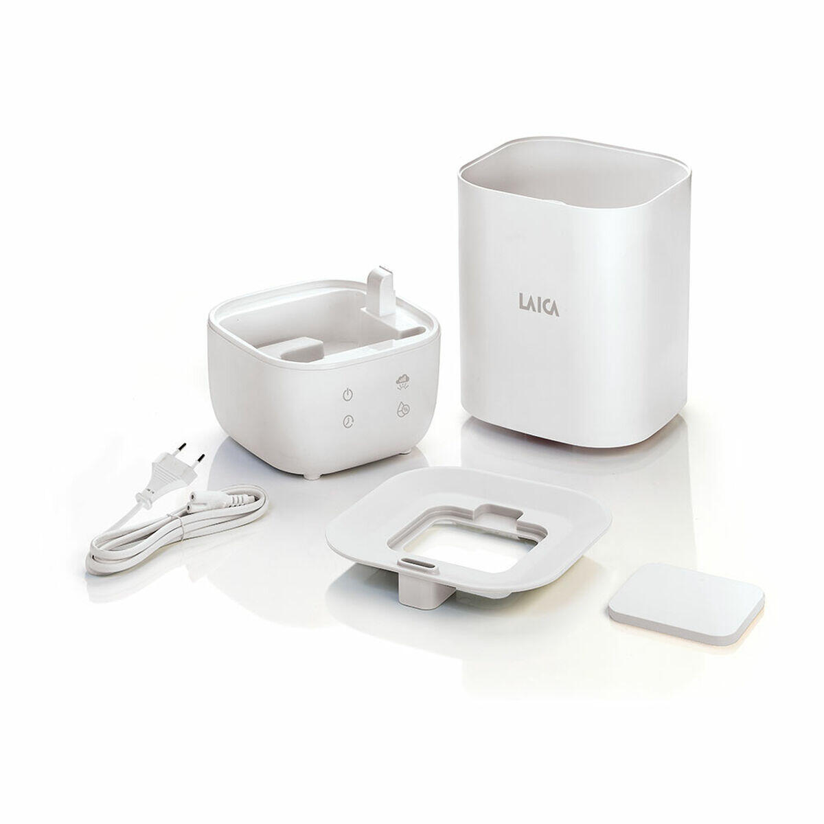 Humidificador Ultrasónico Difusor de Aromas con LED LAICA Blanco 2/4