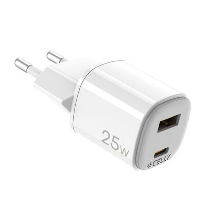Chargeur mural Celly UPTC1USB1USBC25 Prise EU