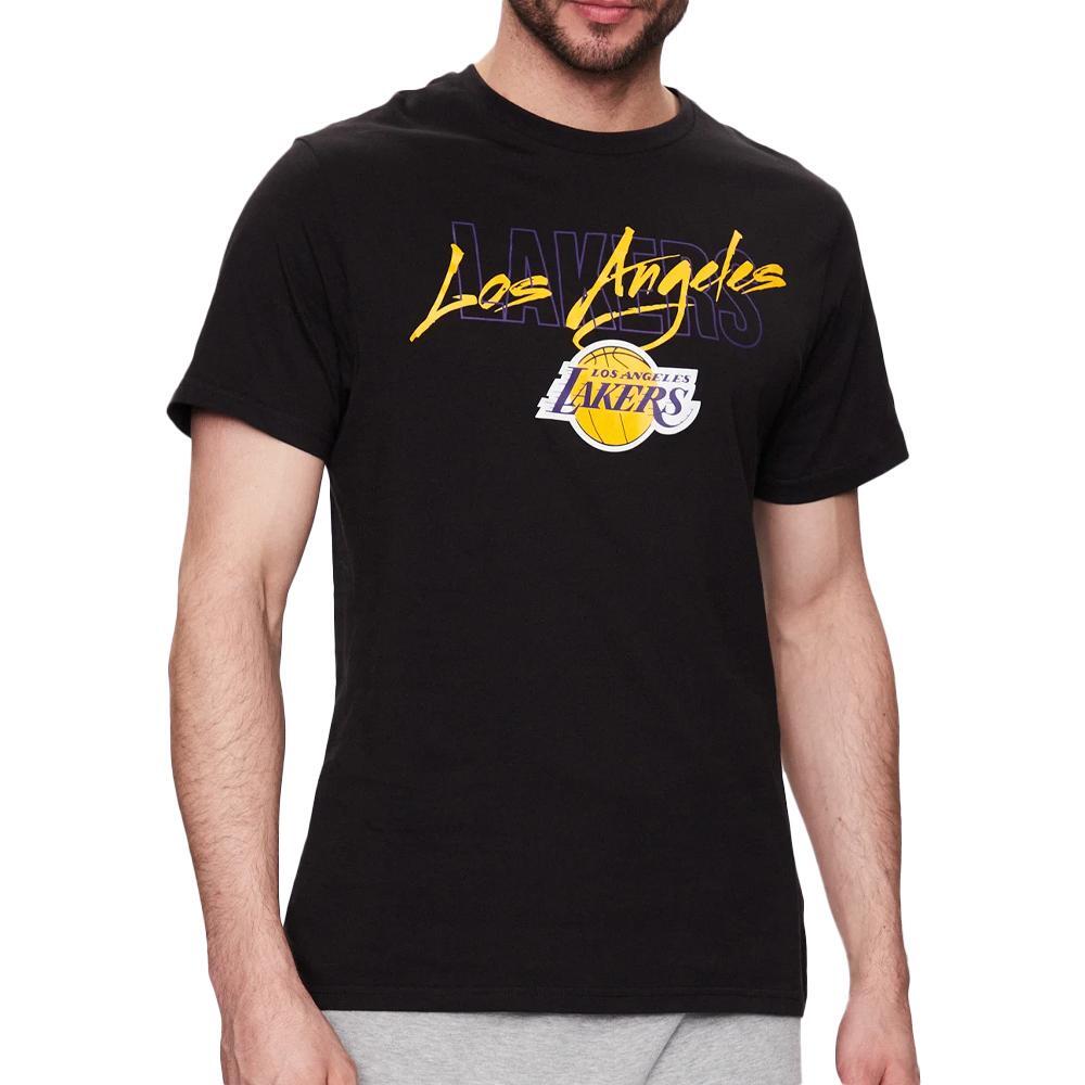 T-shirts Noir Homme New Era Los Angeles 1/2