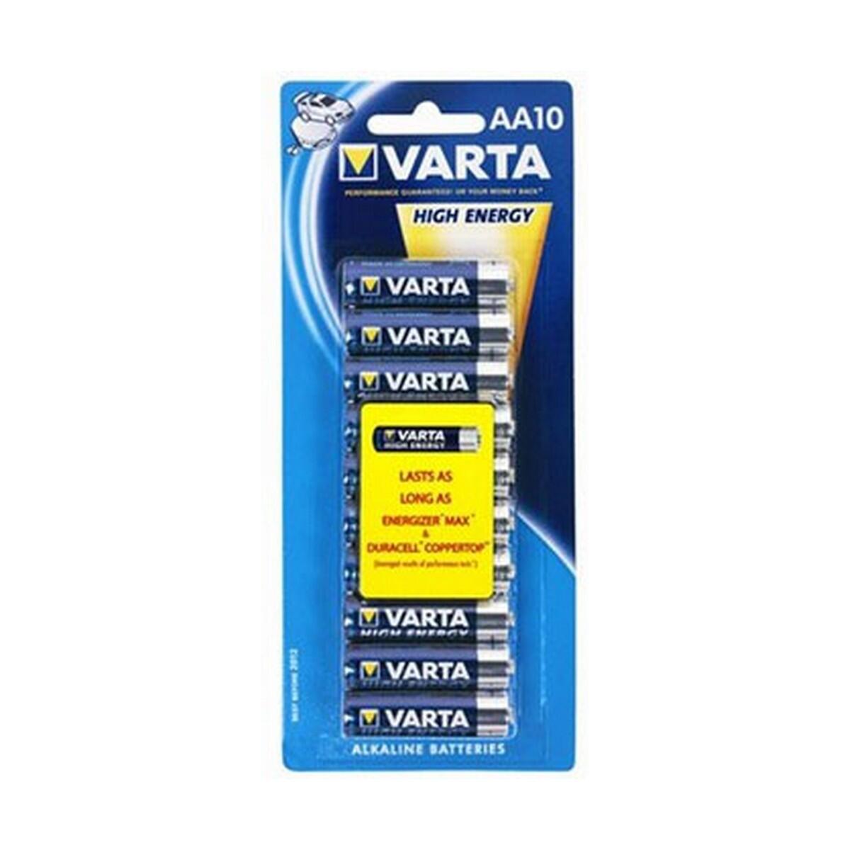 Batteries Varta High Energy AA 10-pack LR6 2/4