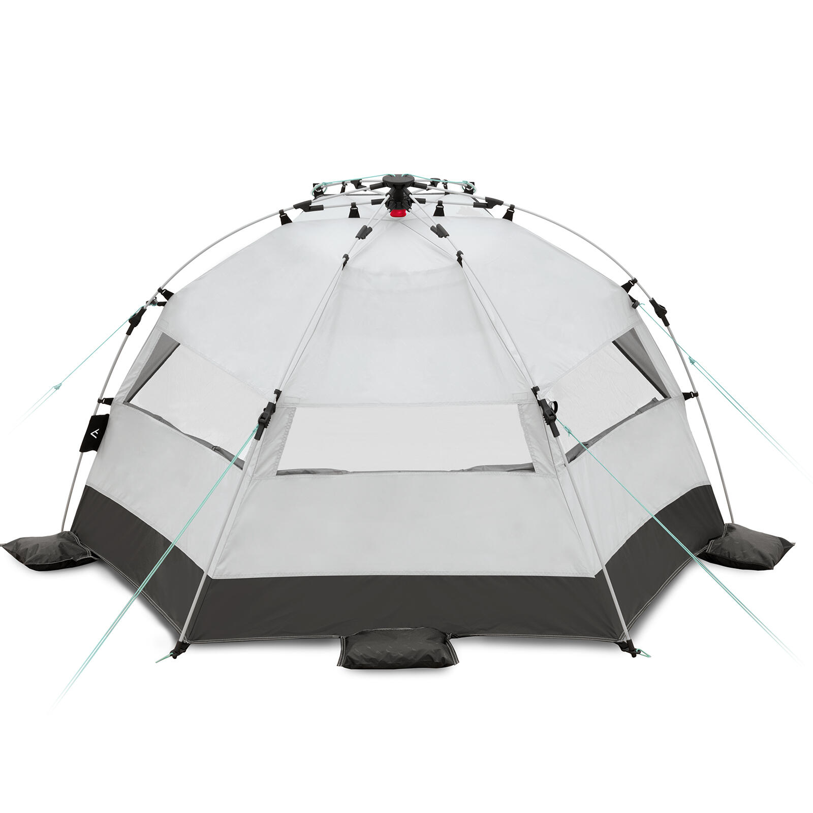 Tente de plage Quick Bay Strand Sandgrey Montage rapide UV80+ qeedo 4/7