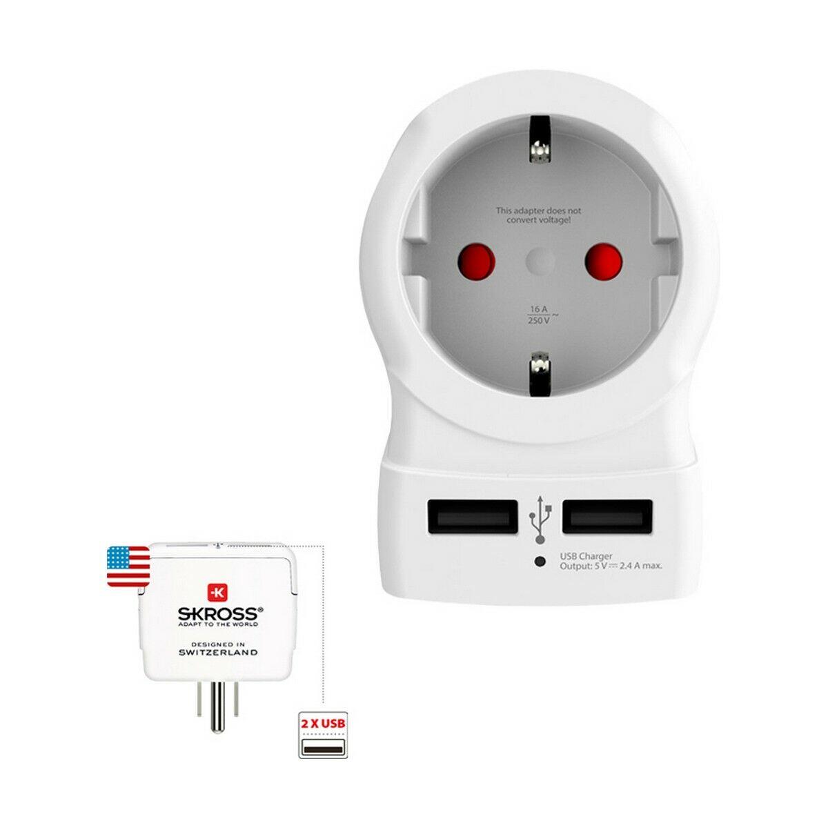 Adaptateur de courant Skross 1500281 États-Unis 1/5