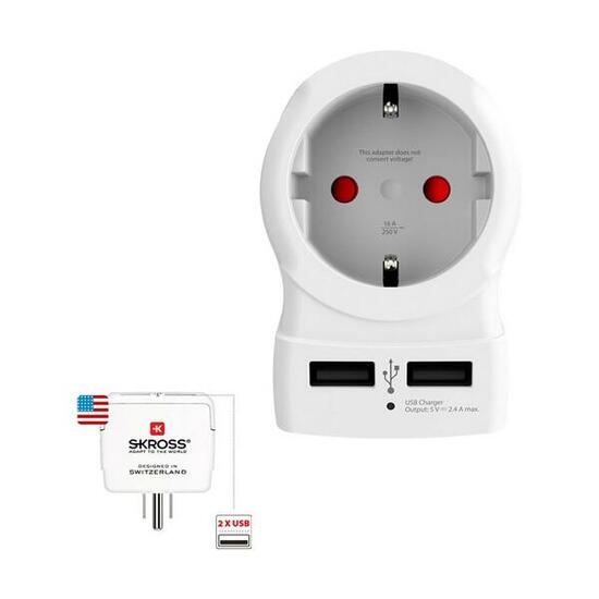 Adattatore di Corrente Skross 1500281 Stati Uniti