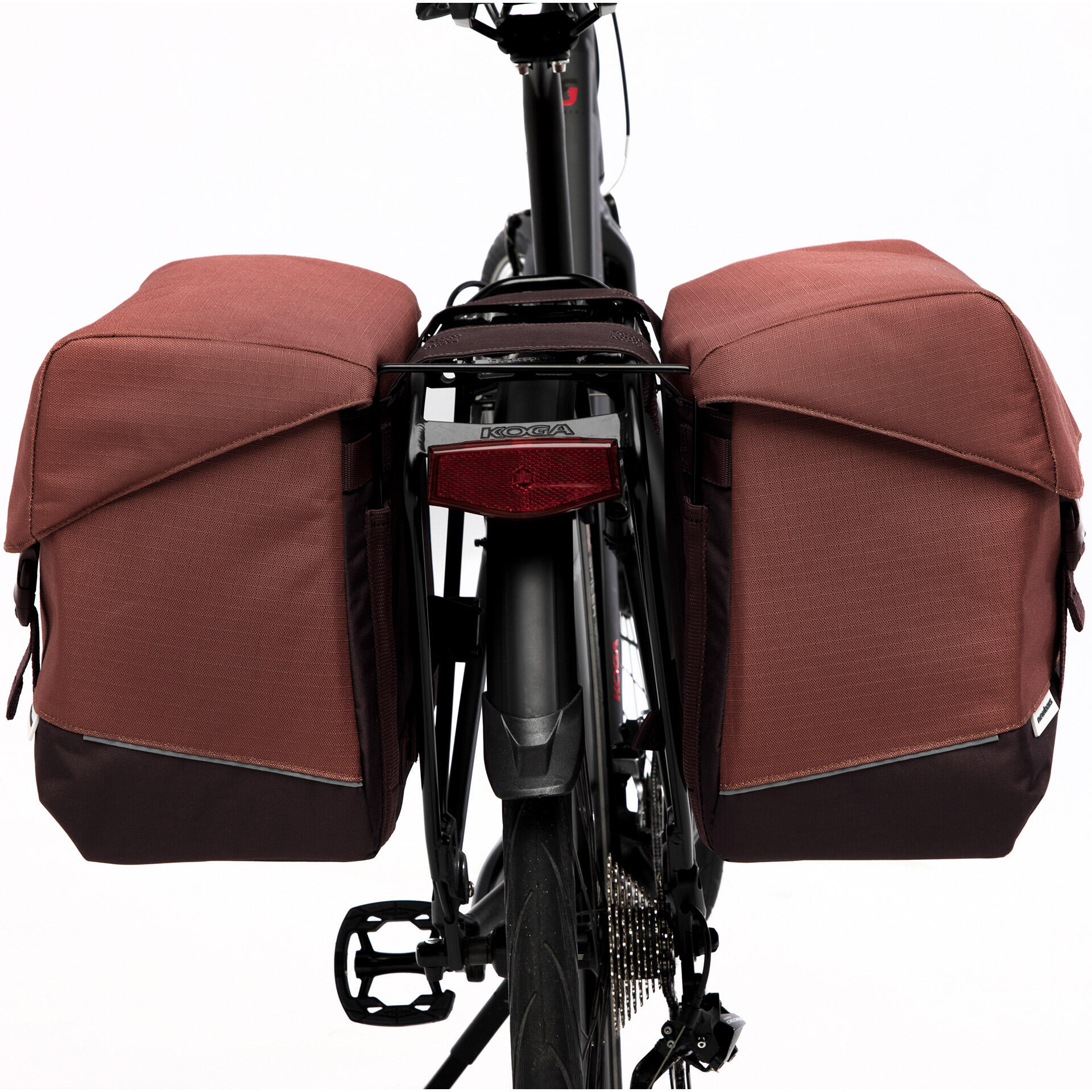 Durable Looxs Joli Double Bicycle Bag | Oslo | Bordeaux Red | 37L 4/6