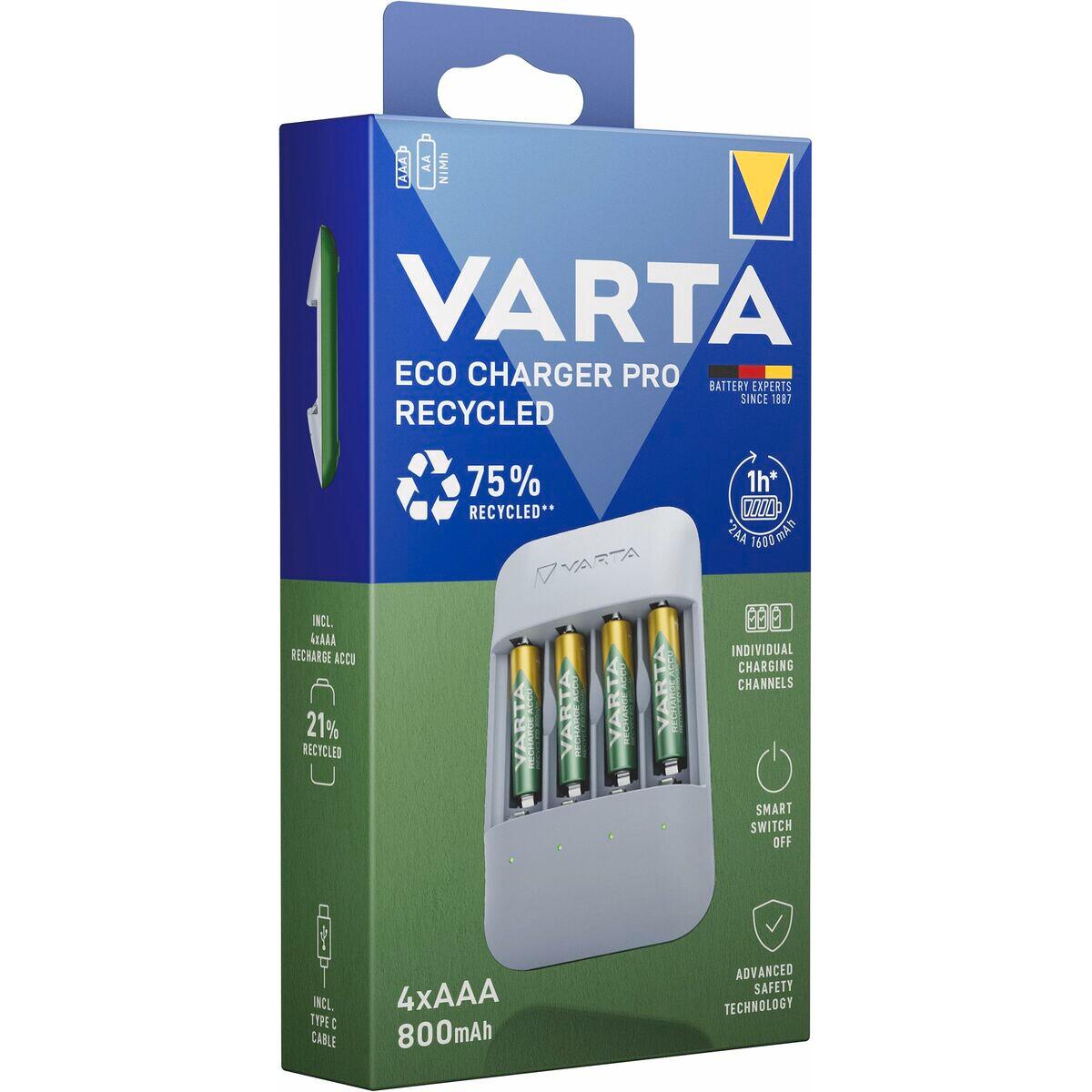 Chargeur de batterie Varta Eco Charger Pro 56813 Prise EU 2/4