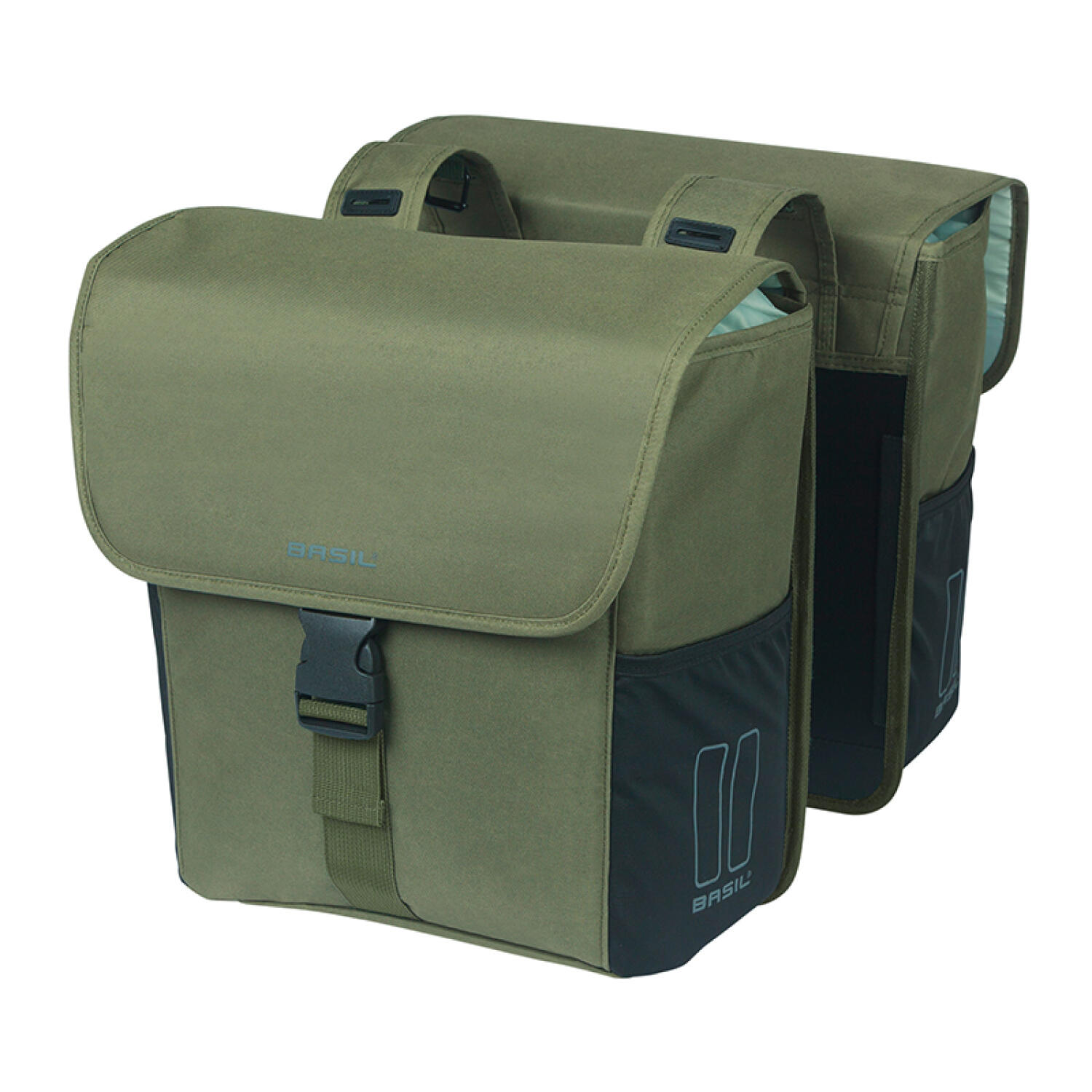 Borsa doppia Go, verde scuro 2/5