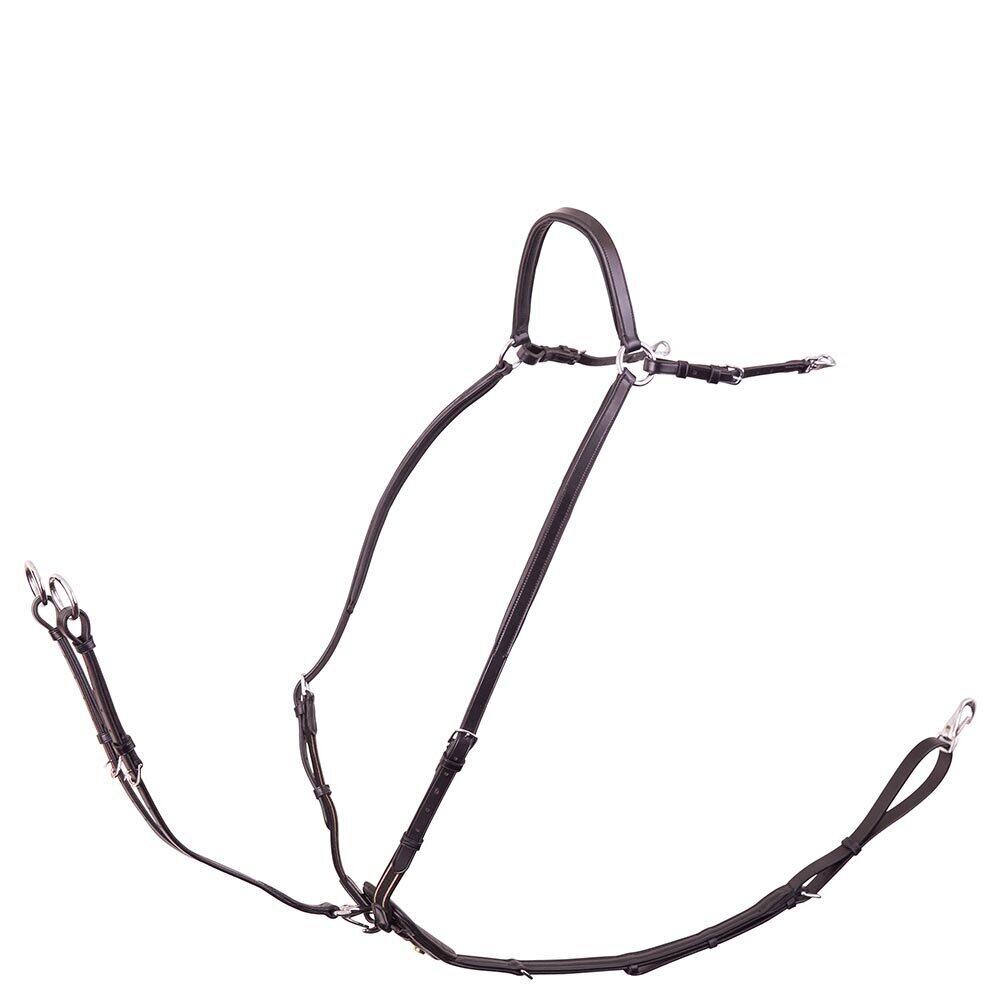 BR Collare da caccia per cavalli con cinghie da sella ed elastico BR Equitation Ray