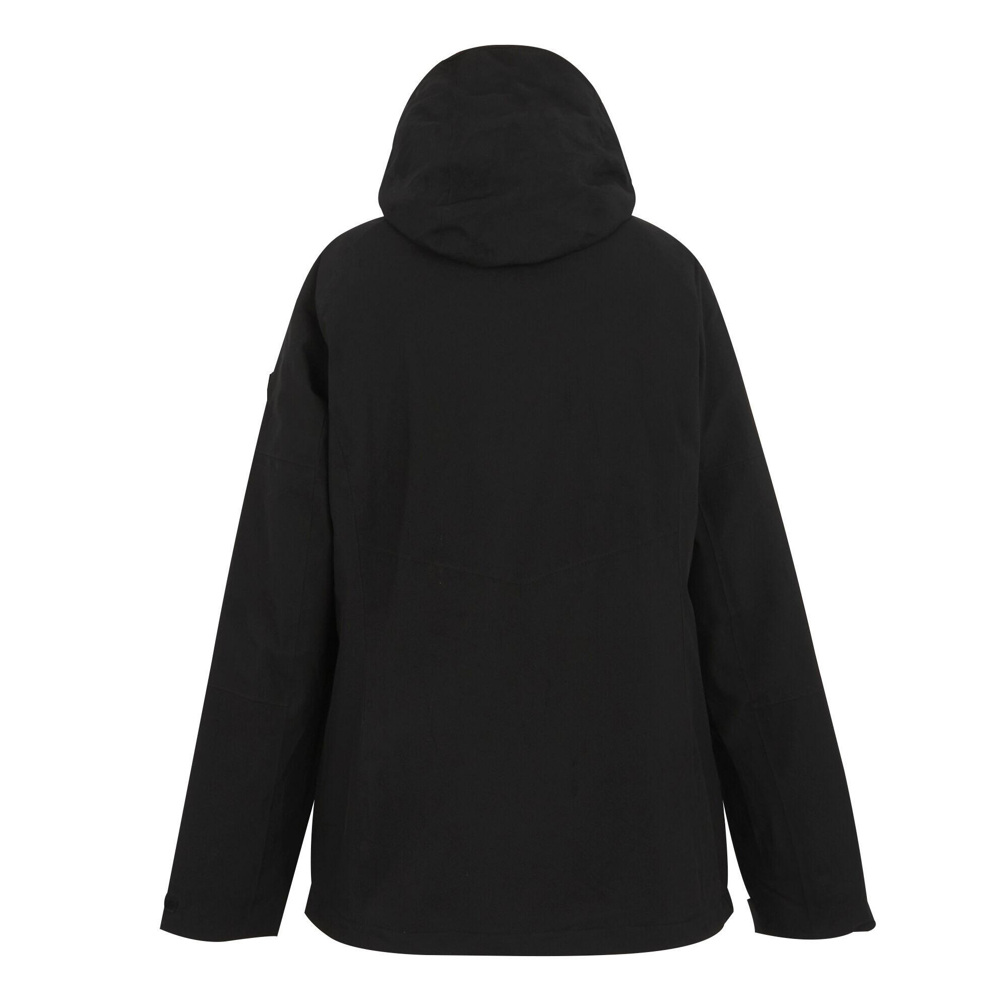Dames Wentwood IX 3 in 1 Waterdichte Jas (Zwart/Warme taupe) 2/5