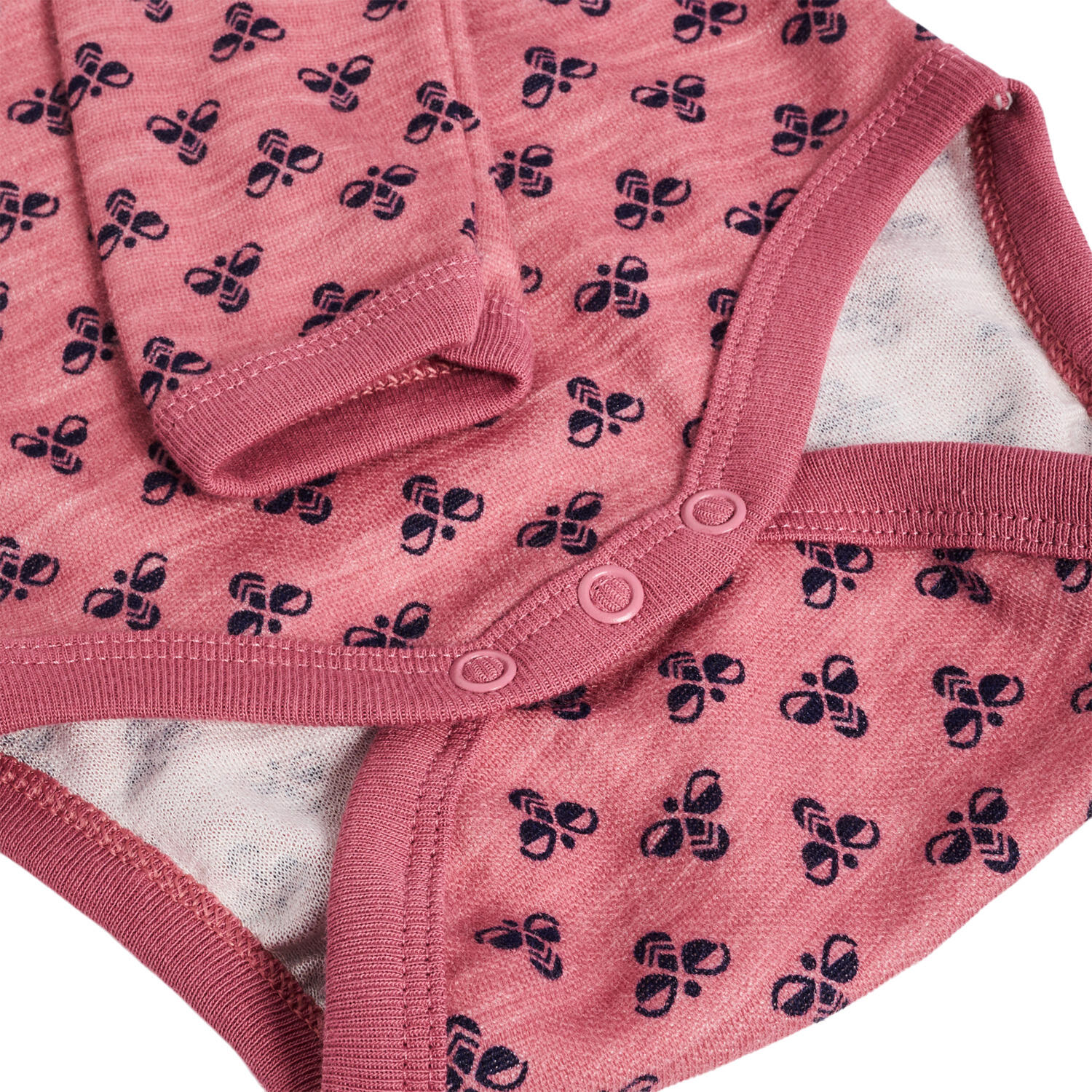 Body da bambina a maniche lunghe Hummel Bambo 3/3