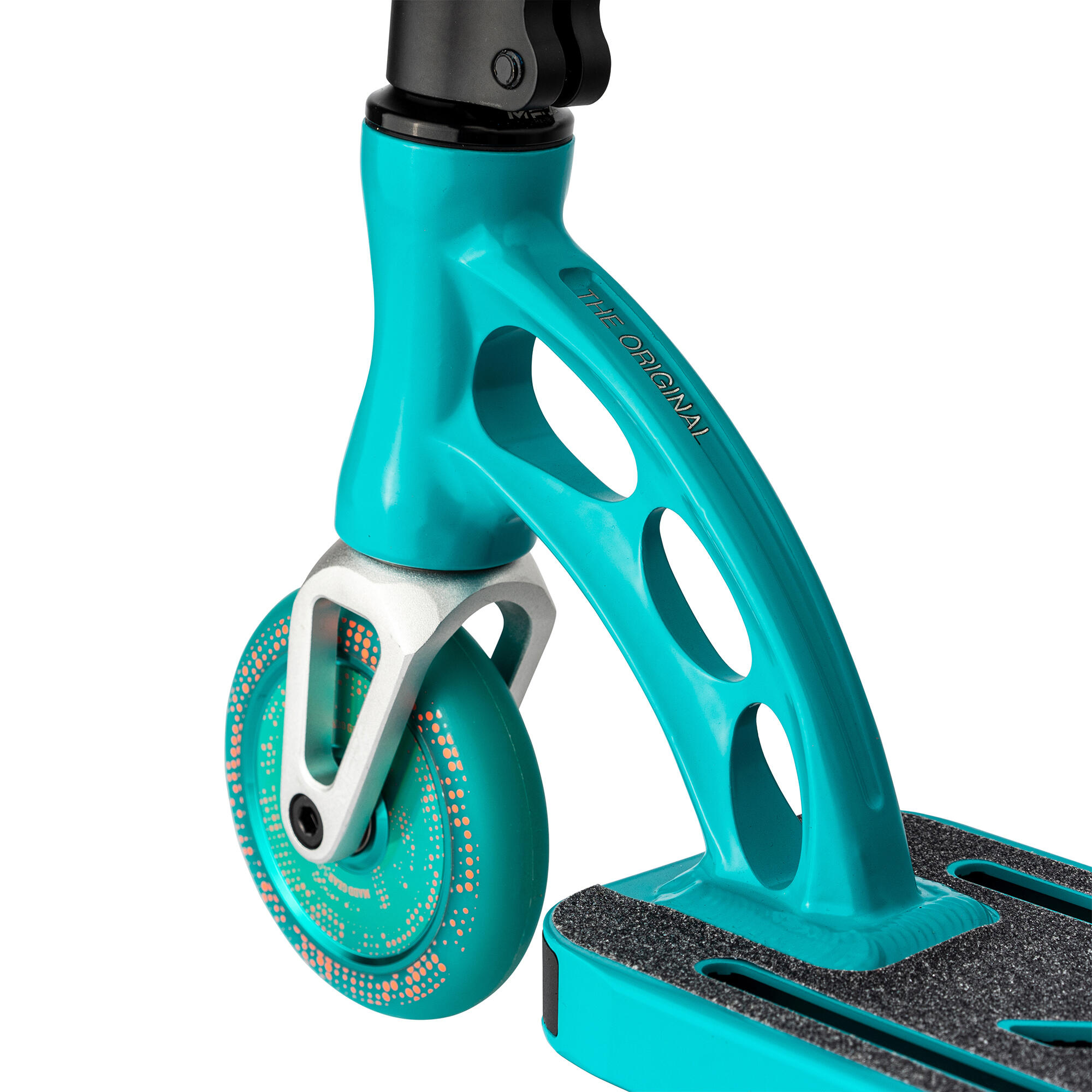 Trottinette freestyle Maddgear Origins MGO Pro - turquoise / coral 2/5