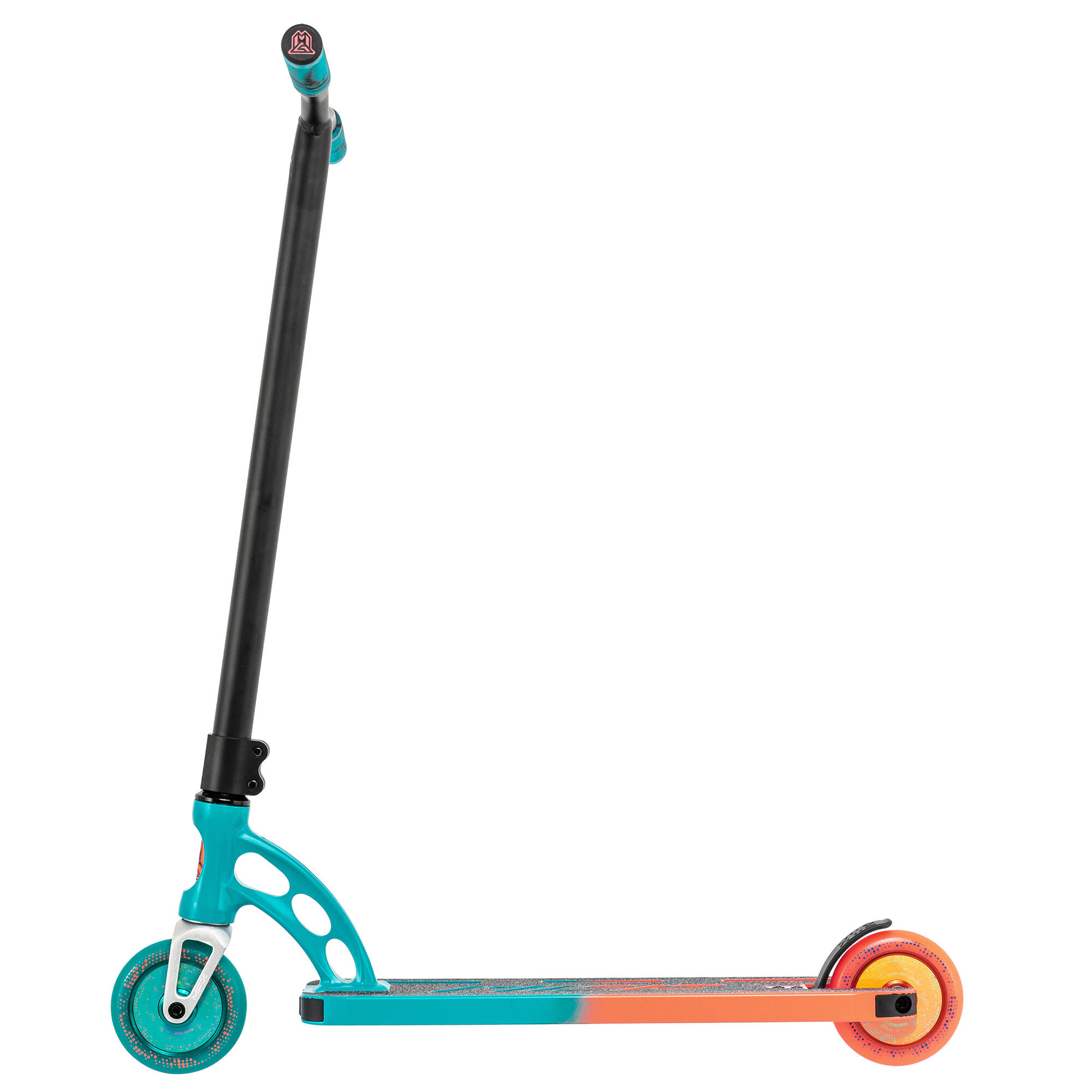 Trottinette freestyle Maddgear Origins MGO Pro - turquoise / coral 3/5