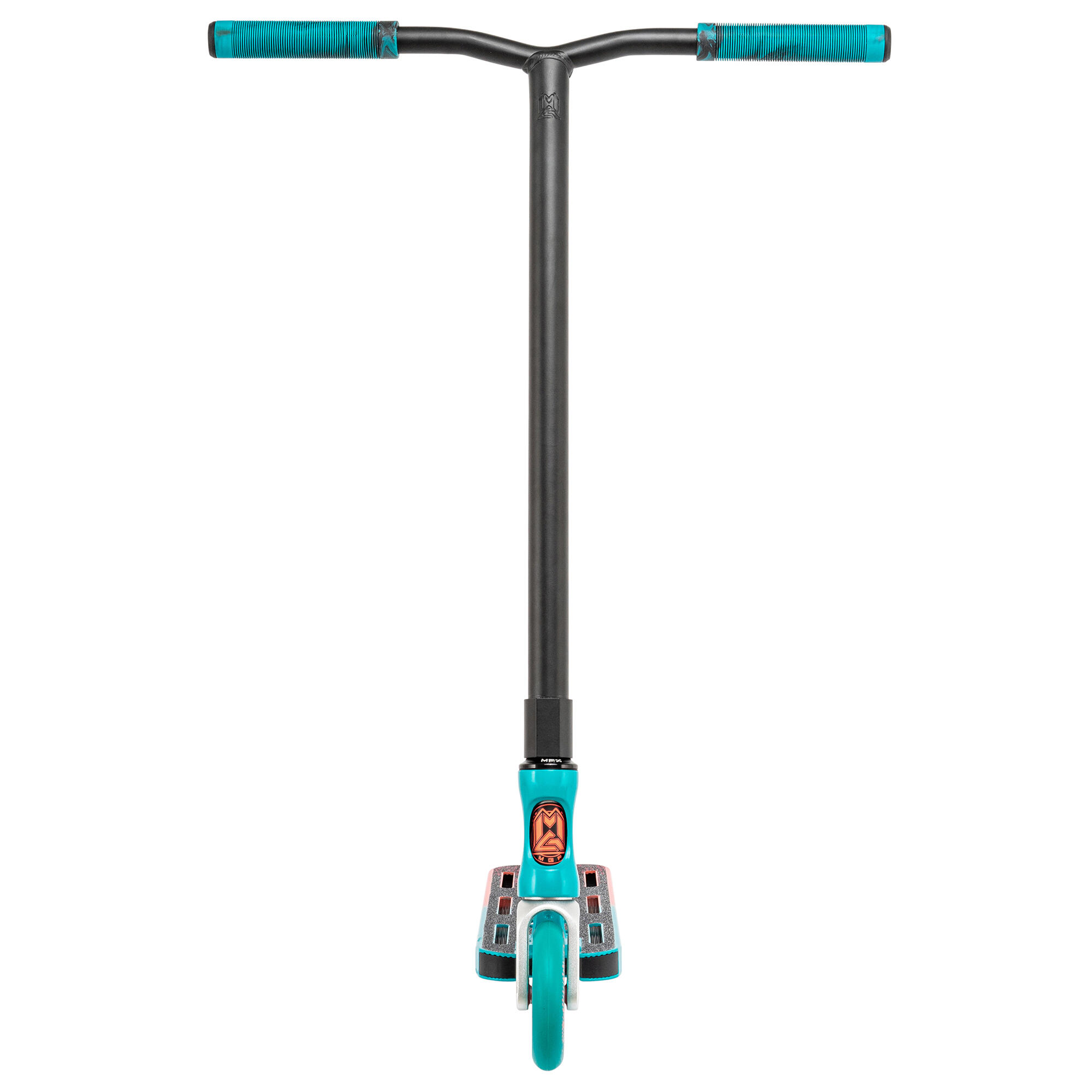 Trottinette freestyle Maddgear Origins MGO Pro - turquoise / coral 4/5