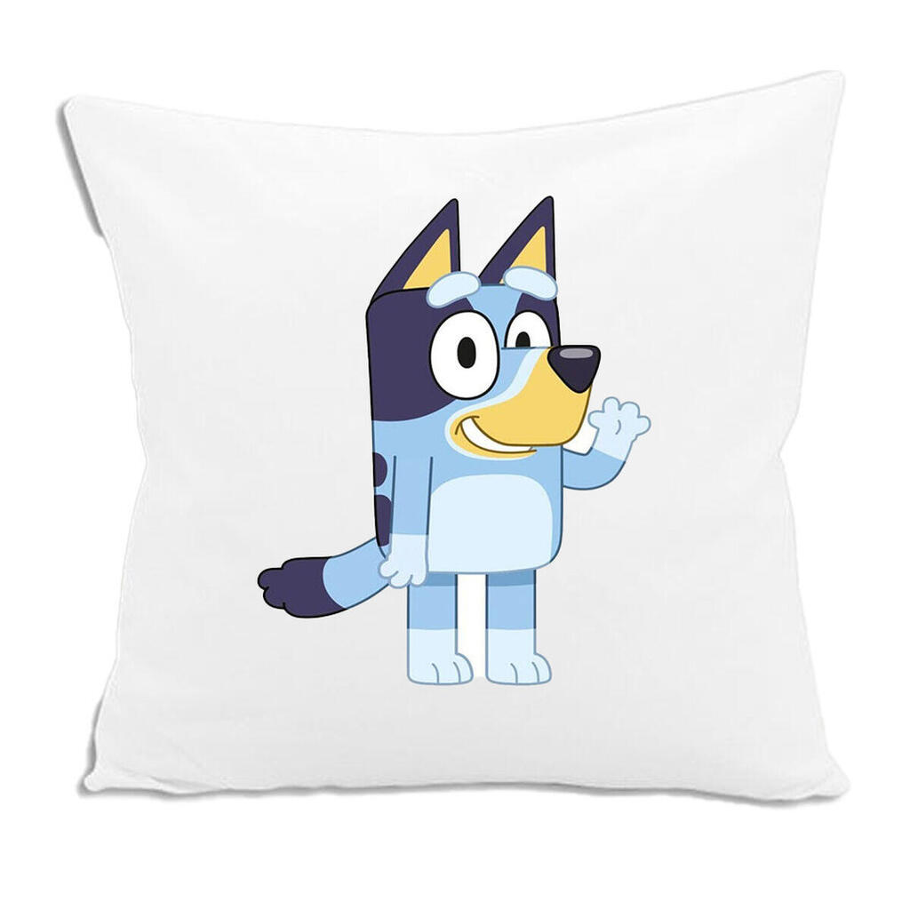 3D cushion Bluey White