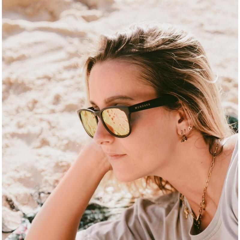 **Lunettes de soleil ELECTRA noir mat, Polarisés ORANGE - cat.3 - MUNDAKA**