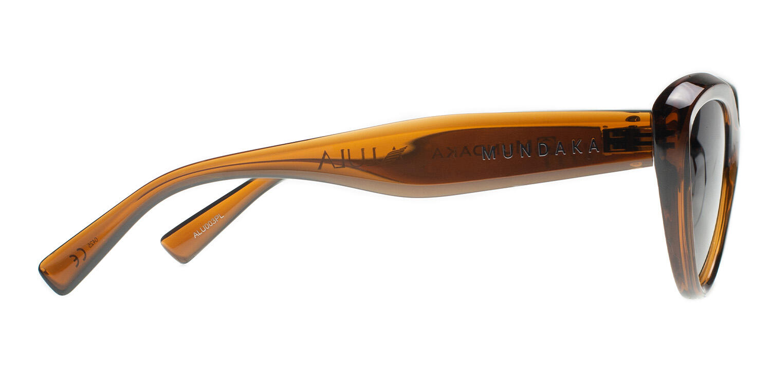 Lunettes de soleil ALULA  marron, Polarisés GRIS - cat.3 - MUNDAKA 3/4