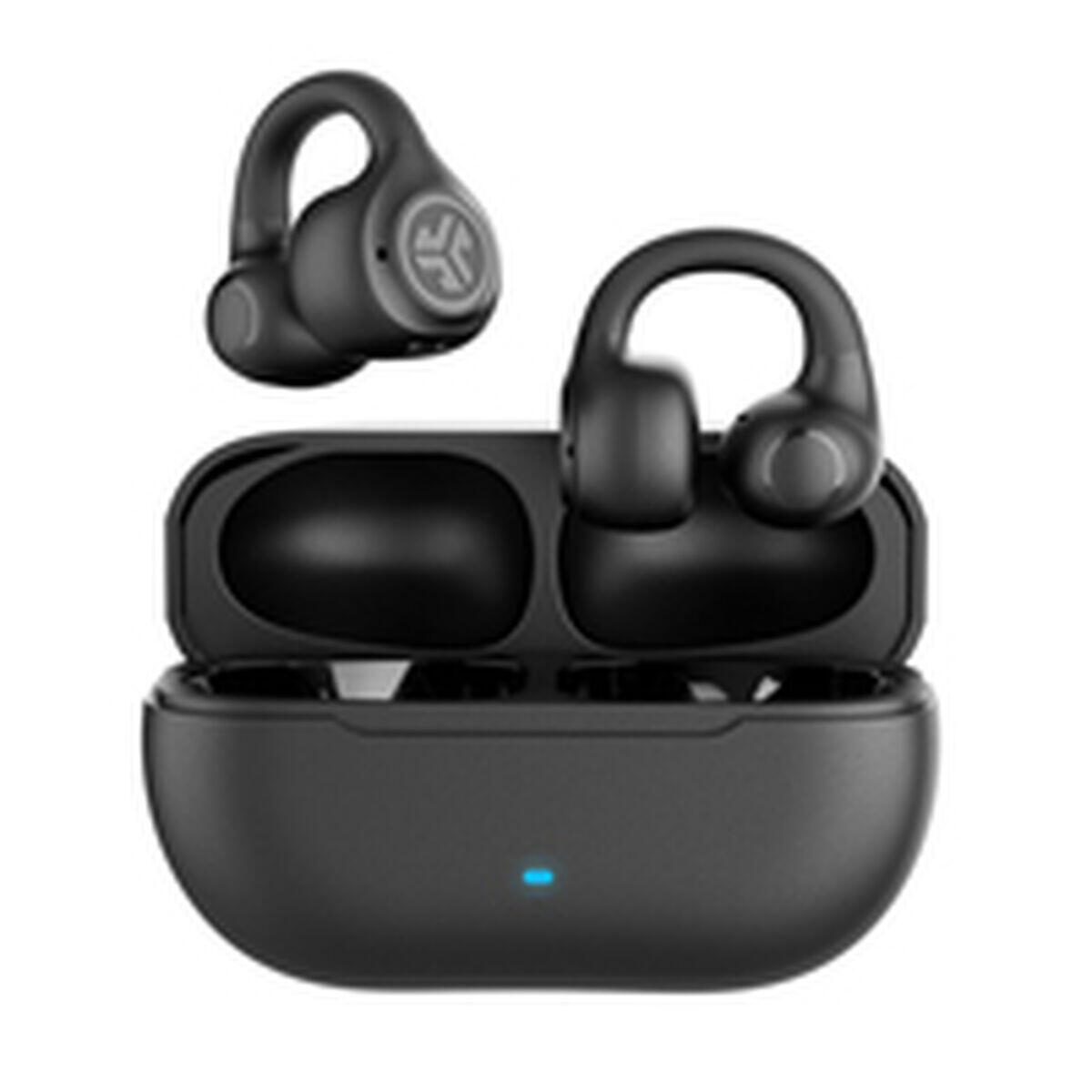 Auriculares sem fios com estojo de carregamento jlab ieuebflexrblk124 preto