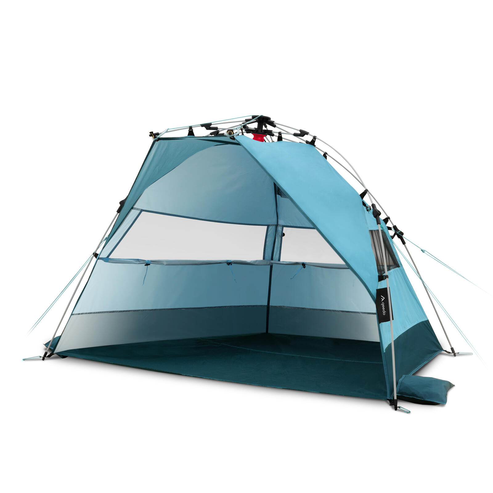 QEEDO Strandmuschel Quick Bay Strand Oceanblue Schnellaufbau UV80+