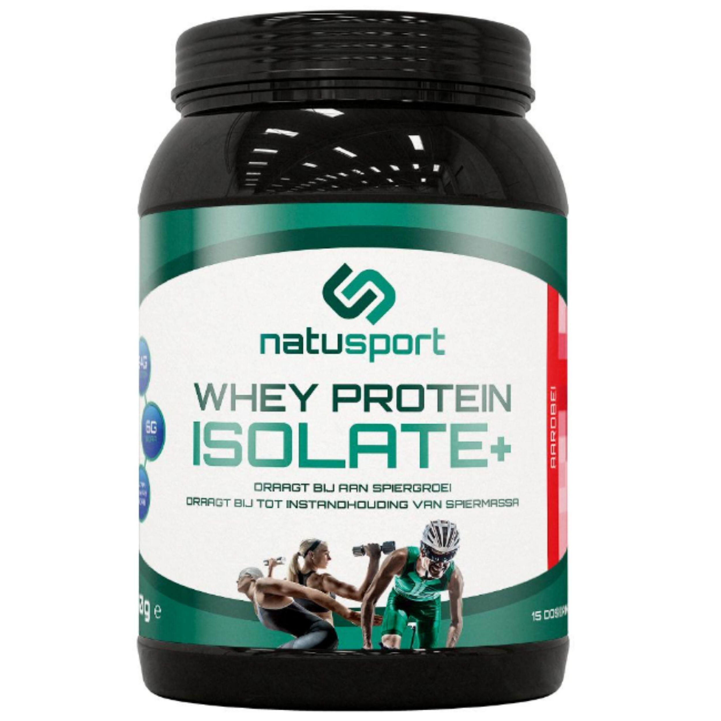 NATUSPORT Natusport Whey Protein ISOLATE+ Aardbei - 450 G
